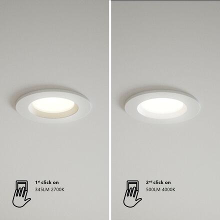 NORDLUX vestavné svítidlo Tiaki 2700K / 4000K 8,6W LED bílá 49570101