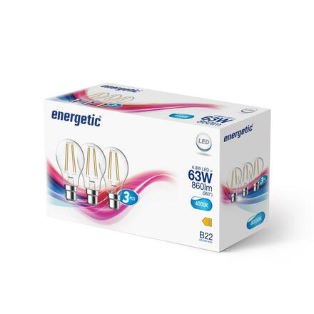 NORDLUX B22 A60 3-kit 4000K 860lm 5181010723