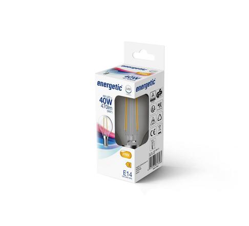 NORDLUX LED žárovka kapka G45 E14 470lm C čirá 5182000121