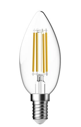 NORDLUX LED žárovka svíčka C35 E14 806lm C čirá 5283018721