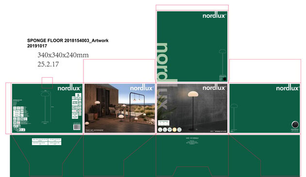 NORDLUX venkovní přenosné svítidlo Sponge floor 6,8W LED bílá 2018154003