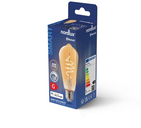 NORDLUX Smart E27 ST64 Deco 2200K 380lm 2170112747