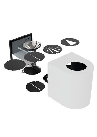 NORDLUX venkovní nástěnné svítidlo Canto 2 2x6W LED šedá čirá 49701010