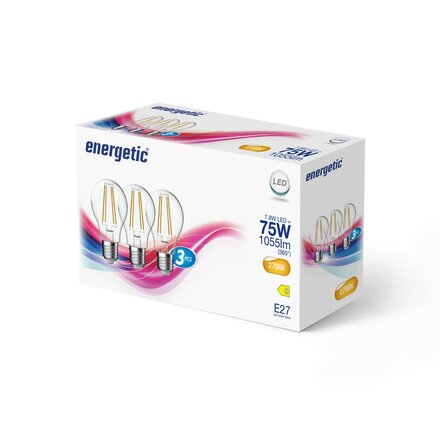 NORDLUX E27 3-pack A60 2700K 1055lm 5181001323