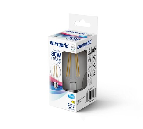 NORDLUX LED žárovka A60 E27 1055lm CW C čirá 5181011021