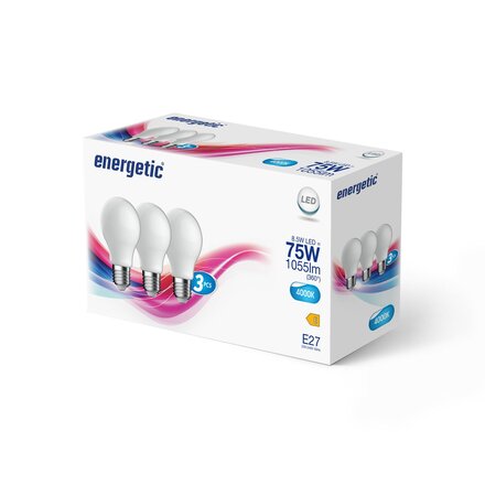 NORDLUX E27 A60 3-kit 4000K 1055lm 5191002023