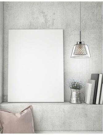 NOVA LUCE závěsné svítidlo BOCCALE chromovaný hliník čiré sklo G9 1x5W IP20 vč. žárovky 1300301301