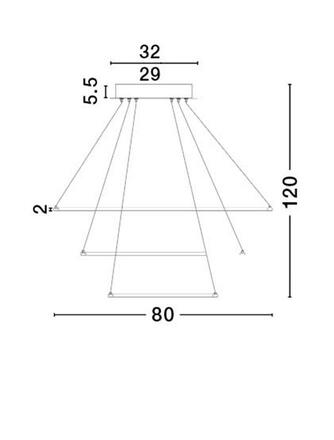 NOVA LUCE závěsné svítidlo DEA matný bílý hliník a akryl nastavitelné LED 145W 3000K IP20 17222001