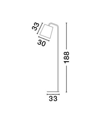 Nova Luce Moderní stojací lampa Stabile ve třech barevných provedeních - 1 x 60 W, černá NV 549603