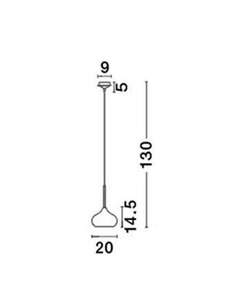 NOVA LUCE závěsné svítidlo CIOTO kov chrom venku bílý chrom uvnitř E14 1x5W IP20 bez žárovky 5704801