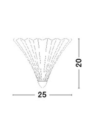 NOVA LUCE nástěnné svítidlo GUSCIO chromovaný kov a čiré sklo E14 1x5W 230V IP20 bez žárovky 6101601