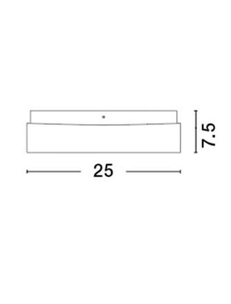 Nova Luce Elegantní koupelnové stropní svítidlo Cube z bílého opálového skla - 1 x 40 W, 250 x 250 x 75 mm NV 6110042