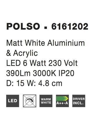 Nova Luce Nástěnné LED svítidlo Polso ve stylovém designu NV 6161202