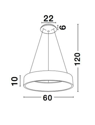 NOVA LUCE závěsné svítidlo RANDO matný bílý hliník a akryl LED 42W 230V 4000K IP20 6167203