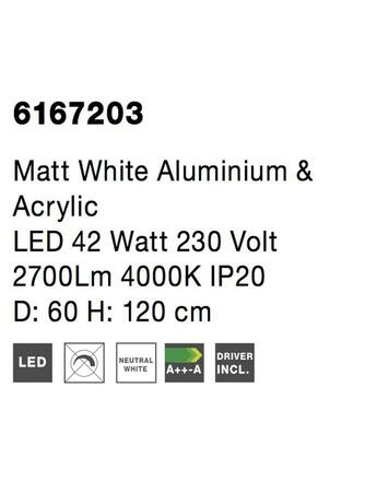 NOVA LUCE závěsné svítidlo RANDO matný bílý hliník a akryl LED 42W 230V 4000K IP20 6167203