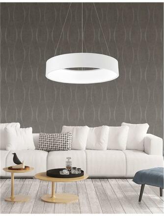 NOVA LUCE závěsné svítidlo RANDO matný bílý hliník a akryl LED 42W 230V 3000K IP20 6167205