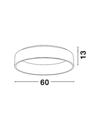 NOVA LUCE stropní svítidlo RANDO černý hliník a akryl LED 42W 230V 3000K IP20 6167240