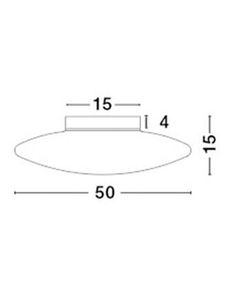 Nova Luce Elegantní stropní svítidlo Pressione v kombinaci chromu a opálového skla - 3 x 60 W, pr. 500 mm NV 620442