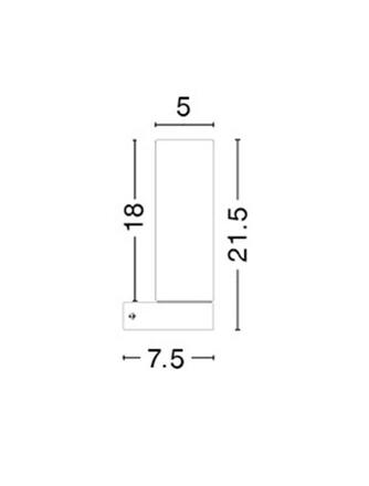 NOVA LUCE nástěnné svítidlo POLO bílé opálové sklo chromovaný hliník E14 1x5W bez žárovky IP44 6310542