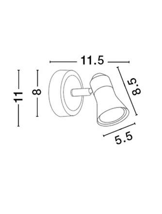 NOVA LUCE bodové svítidlo GALERIA matná bílá chromovaný hliník GU10 1x10W IP20 bez žárovky 664001