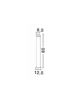 NOVA LUCE venkovní sloupkové svítidlo PARK hliník tmavě šedá akrylový difuzor LED 6W 3000K 220-240V 120st. IP54 AC vč. driveru 713123