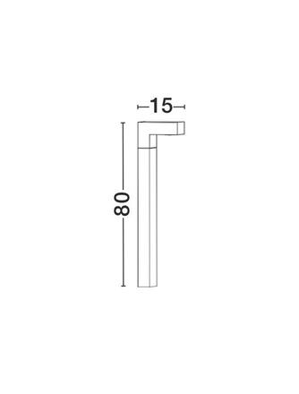 NOVA LUCE venkovní sloupkové svítidlo APOLLO tmavě šedý hliník akrylový difuzor LED 5W 3000K 110-265V 120st. IP54 713311