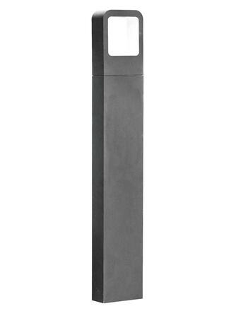 NOVA LUCE venkovní sloupkové svítidlo ACQUA tmavě šedý hliník akrylový difuzor LED 5W 3000K 110-265V 38st. IP54 713313