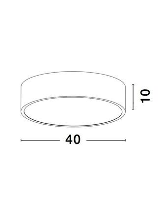Nova Luce Moderní stropní LED svítidlo Roda ve dvou barevných úpravách - pr. 400 x 100 mm, 30 W, 3000 K, bílá NV 7165201