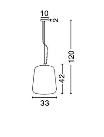 NOVA LUCE závěsné svítidlo OLIVERIO kouřové sklo s přechodem chromovaný hliník E27 1x12W IP20 bez žárovky 7212602