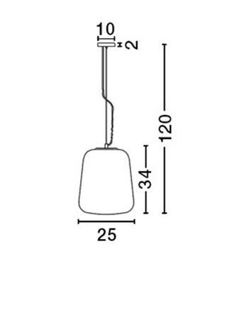 NOVA LUCE závěsné svítidlo OLIVERIO kouřové sklo s přechodem chromovaný hliník E27 1x12W IP20 bez žárovky 7212603