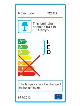 Nova Luce Venkovní nadčasové svítidlo COMO - 2x5 W, 560 lm, 3000 K, bílá NV 726217