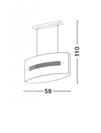 NOVA LUCE závěsné svítidlo THELTA chromovaný hliník bílé sklo a křišťál E27 3x12W IP20 bez žárovky 7310602