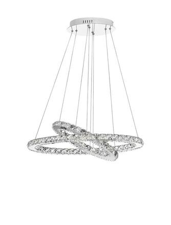 NOVA LUCE závěsné svítidlo CELINE chromovaný hliník a křišťál nastavitelné LED 40W 3000K IP20 7403001