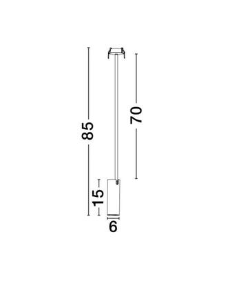 Nova Luce Vestavné výklopné svítidlo Brando - max. 10 W, GU10, pr. 60 x 850 mm, bílá NV 7409603