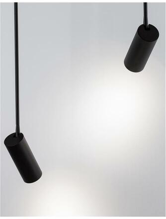 Nova Luce Vestavné výklopné svítidlo Brando - max. 10 W, GU10, pr. 60 x 850 mm, černá NV 7409604