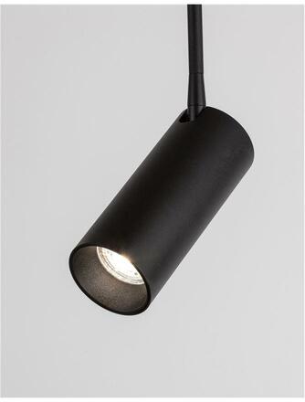 Nova Luce Vestavné výklopné svítidlo Brando - max. 10 W, GU10, pr. 60 x 850 mm, černá NV 7409604
