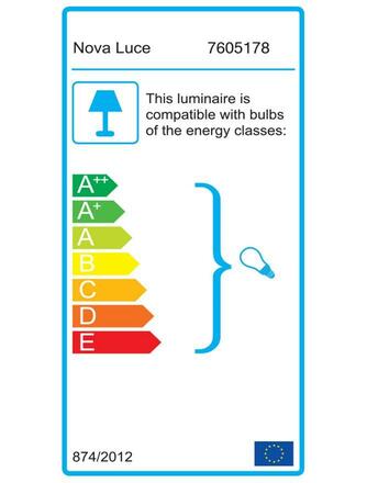 NOVA LUCE závěsné svítidlo PEPPINO matný černý kov černá a bílý kabel E27 1x12W 7605178