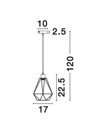 NOVA LUCE závěsné svítidlo PAOLO závěsné svítidlo matný černý kov černá a bílý kabel E27 1x12W 7605180