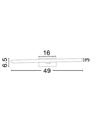 Nova Luce Moderní koupelnové nástěnné LED svítidlo Modena - 12 W LED, 874 lm, 490 mm NV 787001