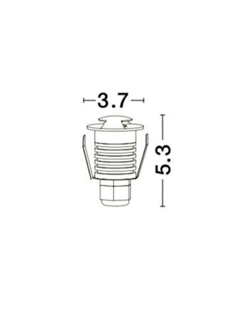 NOVA LUCE venkovní zapuštěné svítidlo do země BANG nikl satén hliník LED 1W 3000K IP67 100-240V 51st. vč. driveru 8038801