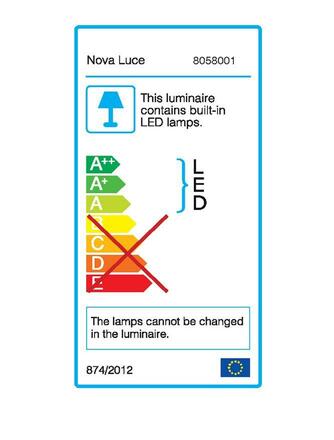 NOVA LUCE venkovní zapuštěné svítidlo do zdi PASSAGGIO bílý hliník LED 1W 3000K 3V IP54 délka kabelu 1.80m použijte driver 9020170 8058001