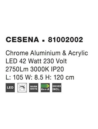 Nova Luce Elegantní stylové závěsné LED svítidlo Cesena NV 81002002