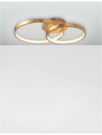 Nova Luce Originální stropní LED svítidlo Leon v luxusním zlatém designu NV 8100282