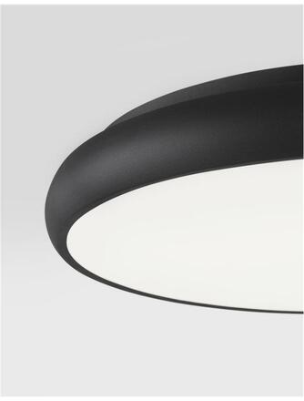 Nova Luce Moderní úzké stropní LED svítidlo Gap v bílé a černé barvě - 50 W LED, 2750 lm, pr. 510 x 90 mm, černá NV 8100984