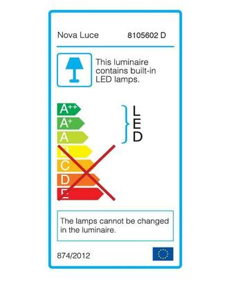 Nova Luce LED závěsné svítidlo Albi ve dvou velikostech a třech barvách - pr. 610 x 60 x 1140 mm, 50 W, 3000 K, stmívatelné, černé NV 8105602 D