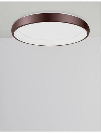 Nova Luce Stmívatelné nízké LED svítidlo Albi v různých variantách - pr. 610 x 85 mm, 50 W, hnědá NV 8105612