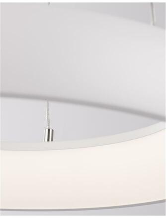 NOVA LUCE závěsné svítidlo ALBI bílý hliník a akryl LED 32W 230V 3000K IP20 stmívatelné 8105618