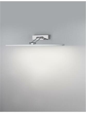 NOVA LUCE nástěnné svítidlo nad zrcadlo ROSA chromovaný hliník a akryl LED 18W 230V 4000K IP44 8142281