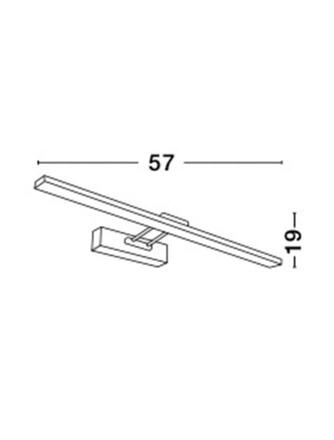 NOVA LUCE nástěnné svítidlo nad zrcadlo ROSA chromovaný hliník a akryl LED 18W 230V 4000K IP44 8142281