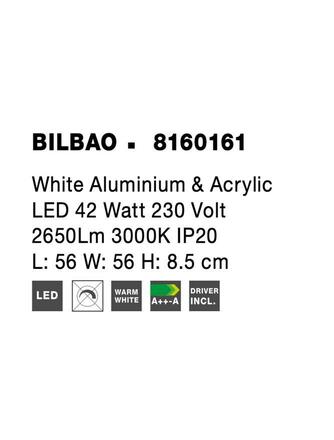 Nova Luce Moderní přisazené LED svítidlo Bilbao v několika variantách - 42 W LED, 2650 lm, 560 x 560 x 85 mm NV 8160161